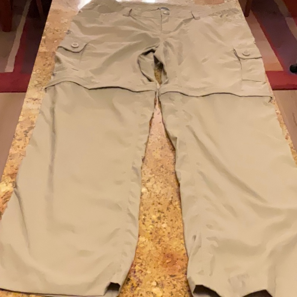 The North Face Nylon convertible khaki pants